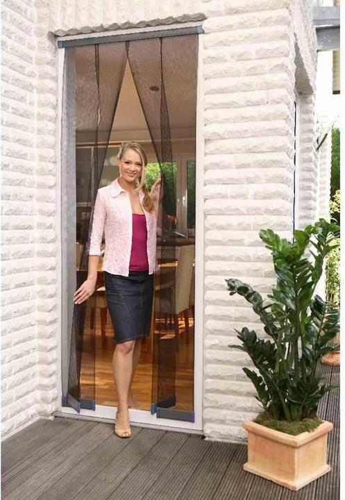Actual product image tesa Insect screen STANDARD slatted door, curtain with Velcro fastener, without drilling (95 x 220 cm)