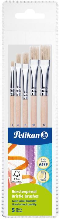 Pelikan Schulmalpinsel Pinsel Starter-Set mit 5 Borstenpinseln