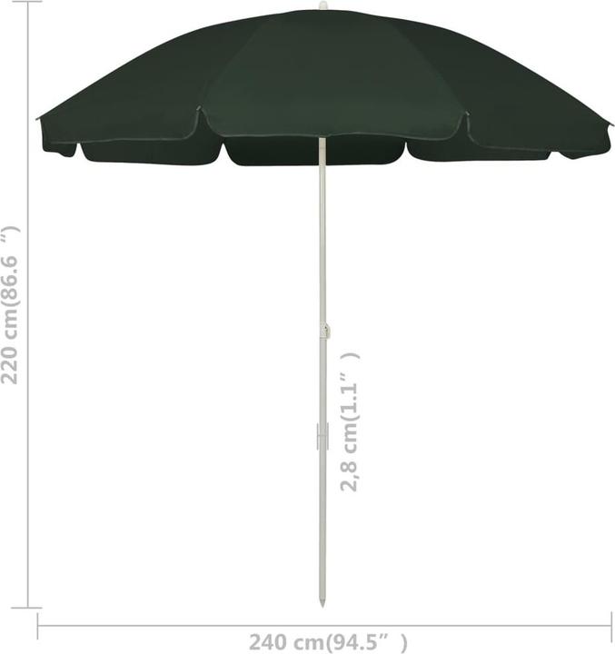 Actual product image VidaXL Sonnenschirm (2.40 m)