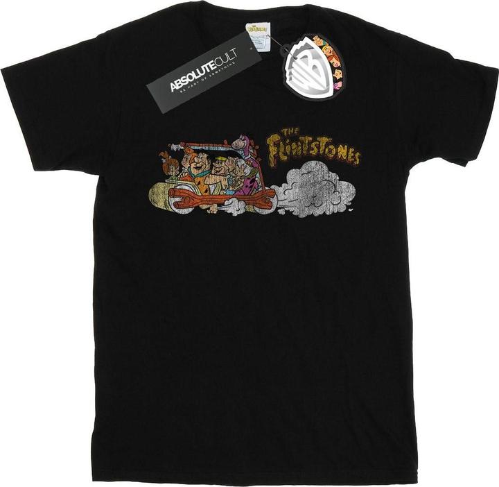 Image du produit The Flintstones - T-shirt FAMILY CAR DISTRESSED - Femme (L)