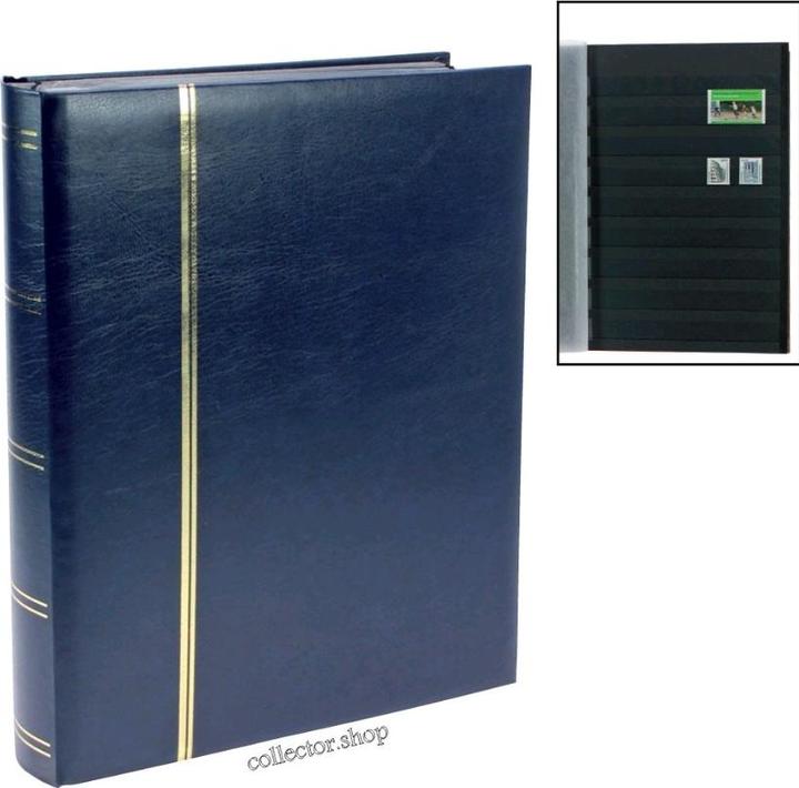 Image du produit Schwäbische Albumfabrik Album de timbres 64 pages noir. Couverture bleue.format env. 230 x 305 mm.finition de luxe. (230 x 305 mm)