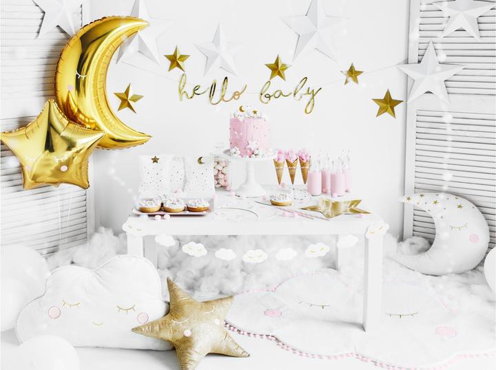 Actual product image Partydeco Garland clouds 145 x 5.5 cm, White
