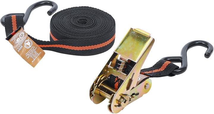 Immagine prodotto BGS Cinghia di tensionamento a cricchetto con 2 ganci pesanti 5 m x 24 mm