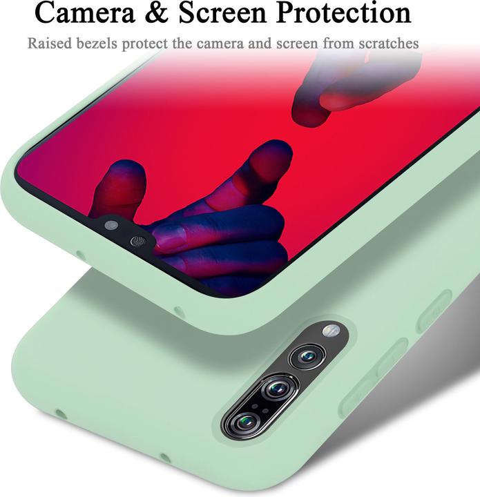 Actual product image Cadorabo TPU Liquid Silicone Case Cover (Huawei P20 Pro, Huawei P20 Plus)