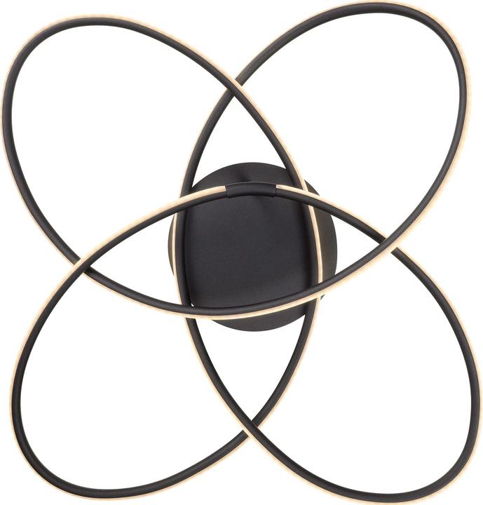 Image du produit Globo Plafonnier Panda noir mat 1xLED (3330 lm)