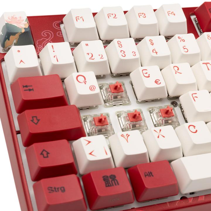 Actual product image Varmilo VEA88 Koi TKL Gaming Keyboard, MX-Silent-Red, white LED (DE, Cable)