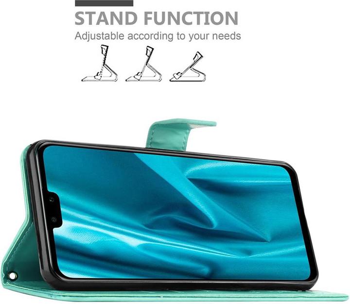 Actual product image Cadorabo Flower Book Cover (Huawei Y9 (2019))