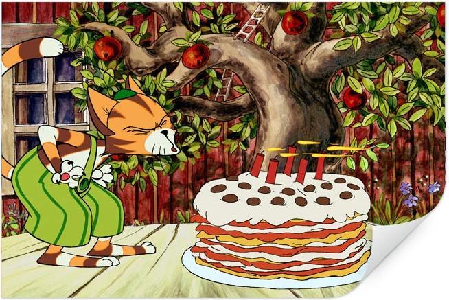 Image du produit Pettersson und Findus Gâteau d'anniversaire (45 x 30 cm)