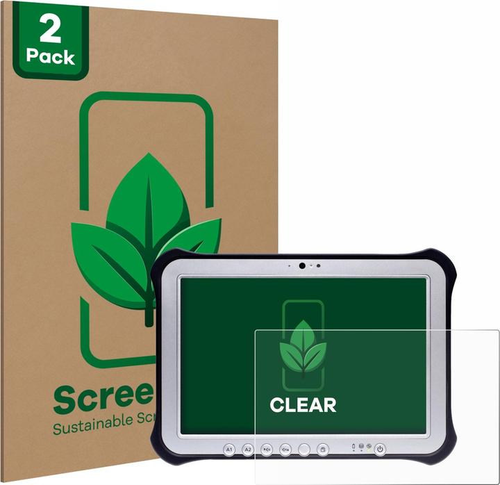 Produktbild ScreenLeaf Schutzfolie nachhaltiger Displayschutz Displayschutzfolie Folie Klar Transparent (2 Stück, Toughpad FZ-G1)
