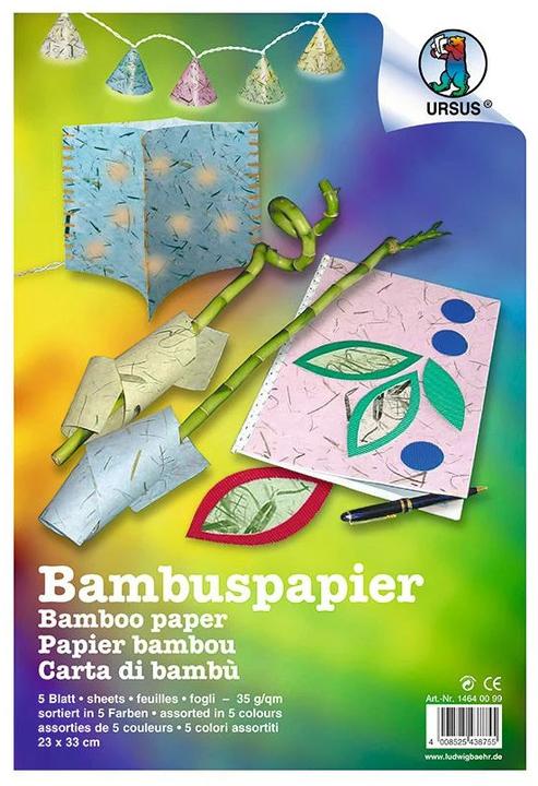 Actual product image Ursus Craft paper bamboo 23 x 33 cm, 35 g/m², 5 sheets (35 g/m², 5 x, 23 x 33 cm)