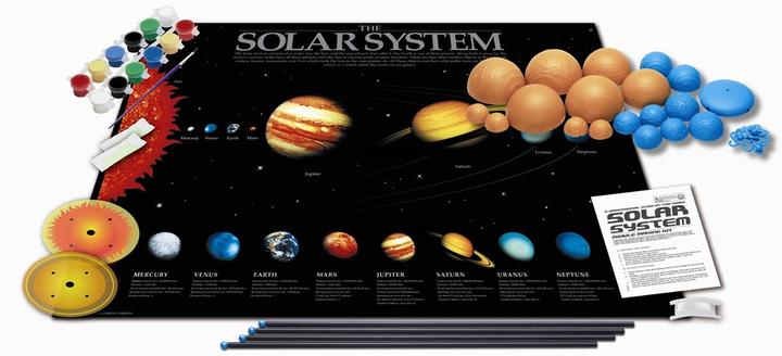 Actual product image 4M 3D Solar System Mobile Making Kit