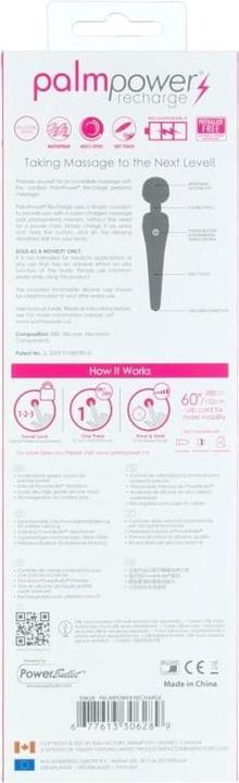 Nutritional values and ingredients Palmpower Personal Massager Wand Vibrator