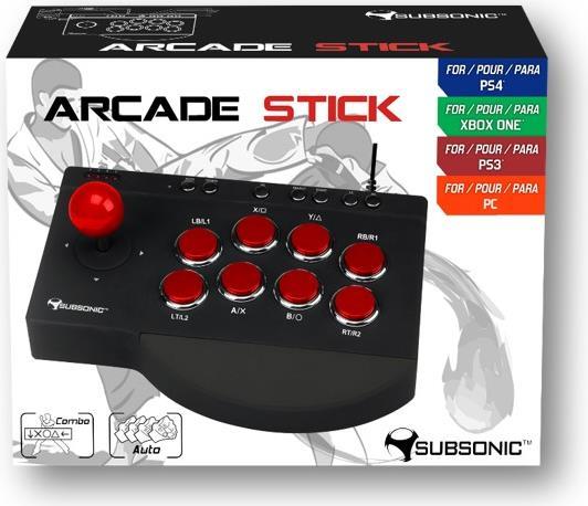 Produktbild Subsonic Arcade Fighting Stick (Xbox Series X, Xbox One S, Xbox Series S, PC, PS3, PS4, Xbox One X)