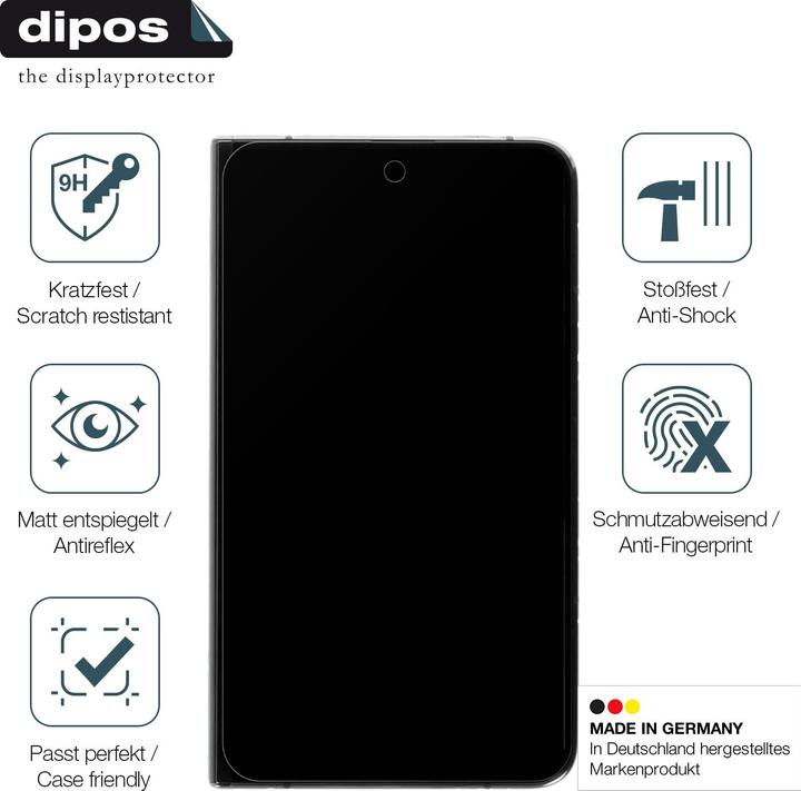 Actual product image Dipos Anti-Shock Screen Protector Matte (1 Piece, Google Pixel Fold)