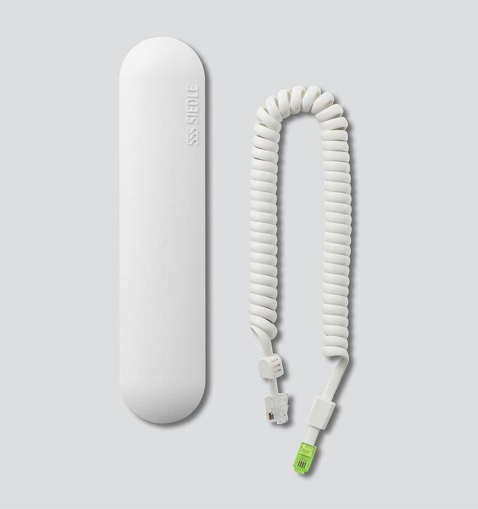 Siedle S. & Soehne Handset w. pull cord 029573 for HT 811/840/850 white