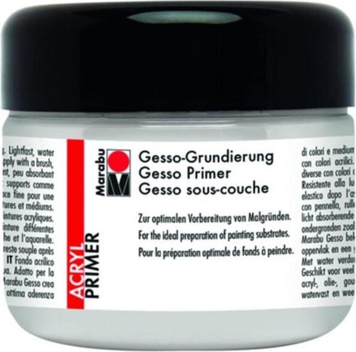 Actual product image Marabu Gesso Primer (White, 225 ml)