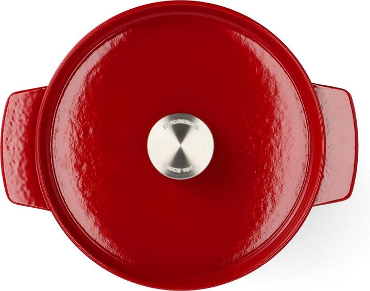 Produktbild KitchenAid braadpan 22cm - gemailleerd gietijzer - keizer rood - rond (26 cm, Bräter + Schmortopf, Gusseisen)