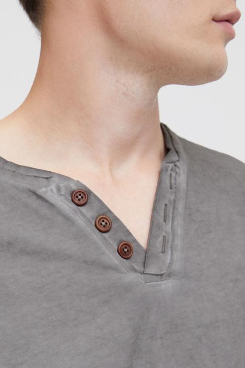 Image du produit Solid Tinox -T-shirt à manches longues Avec Encolure En V - Pour Homme 100% Coton (M)