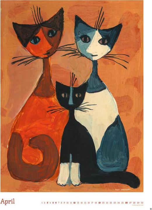 Actual product image Heye Bildkalender Rosina Wachtmeister (49 x 68 cm, German)