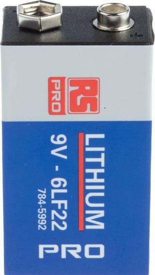 Immagine prodotto Rs Pro RS Batteria industriale al litio 9V 1.2Ah (1 pz., PP3, 1200 mAh)