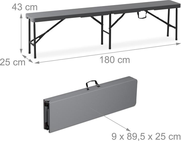 Image du produit Relaxdays Table-jardin-et-bancs (180 cm)