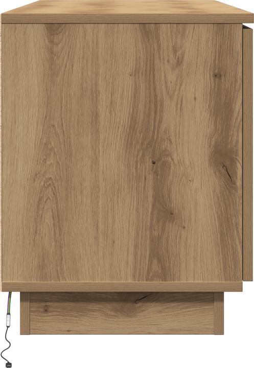 Produktbild VidaXL TV-Schrank Massivholz Eiche 100x38x49 cm Holzwerkstoff