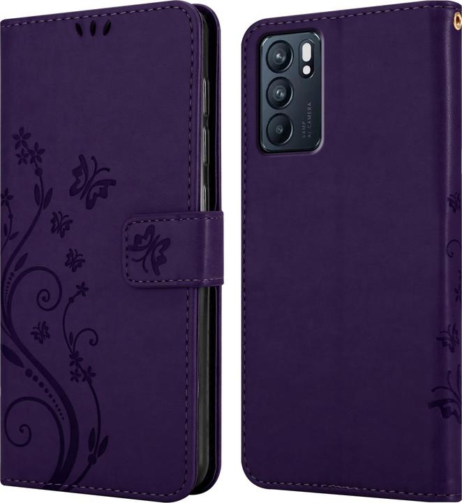 Immagine prodotto Cadorabo Copertina del libro a fiori (Oppo Reno 6 5G)