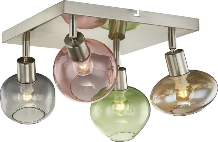Nino Leuchten Deckenlampe 4-flammig quadratisch Rento (E14)