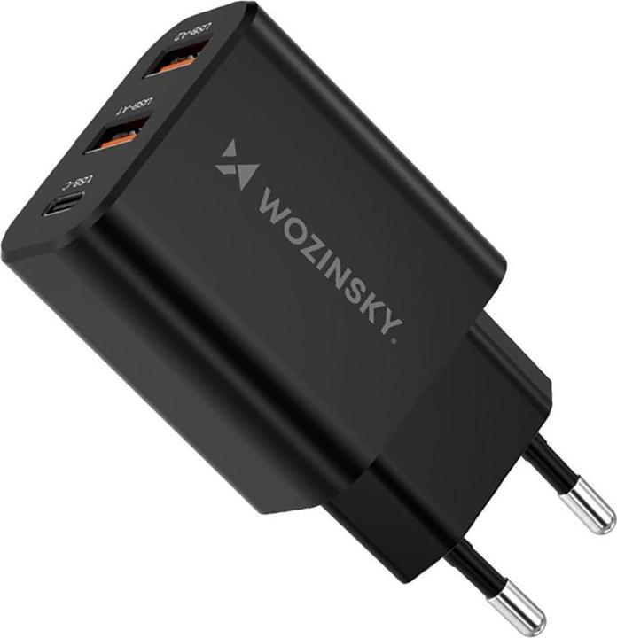 Actual product image Wozinsky Åadowarka sieciowa CWCUCB 30W USB-C / 2 x USB-A - czarny (30 W)