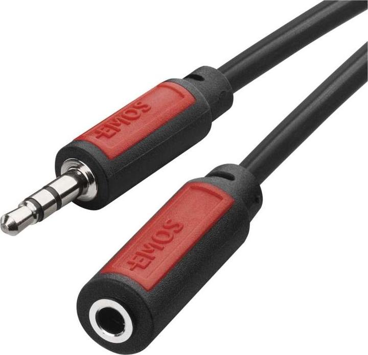Produktbild Emos Klinkenkabel 3,5mm stereo, Stecker - 3,5mm Buchse, 5m (5 m)