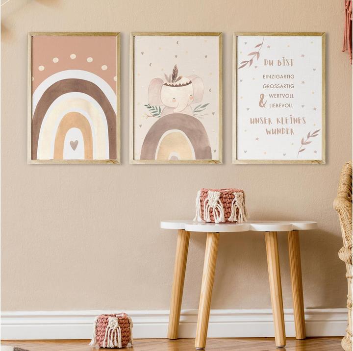 Image du produit Eulentaler Set d'affiches éléphant 3 pcs.