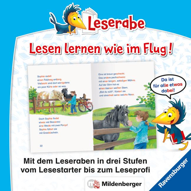 Produktbild Ravensburger Leserabe mit Mildenberger Silbenmethode: Pferdegeschichten (Deutsch, Julia Boehme, Dorothea Ackroyd, 2023)