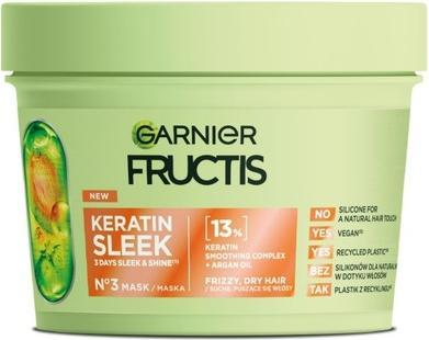 Immagine prodotto Garnier Fructis Keratin Sleek Mask maska do włosów 370ml (370 ml)