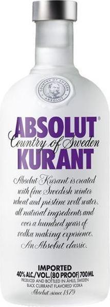 Produktbild Absolut Kurant Flavored Vodka (1 x 70 cl)