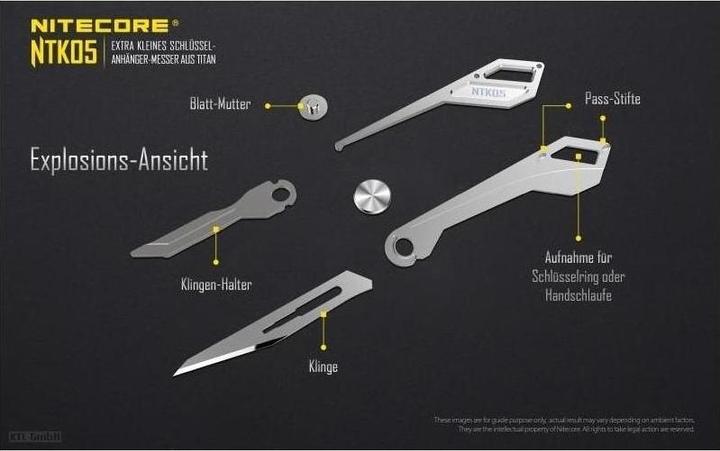 Immagine prodotto Nitecore Coltello in titanio NTK05