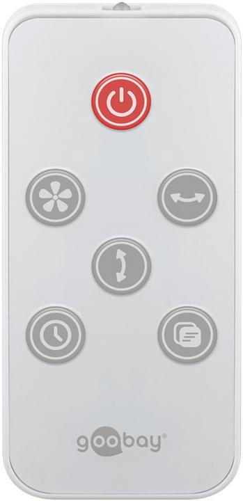 Actual product image Goobay 9 inch 3D floor fan with remote control and timer (67 dB)
