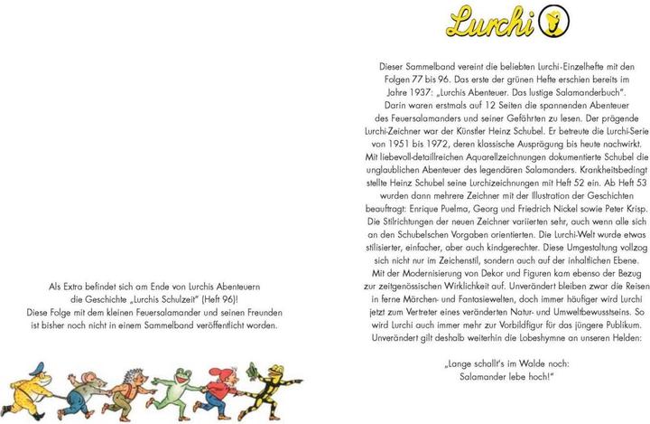 Actual product image Lurchis Abenteuer 5: Das lustige Salamanderbuch (German, Olaf Sveistrup, 2020)