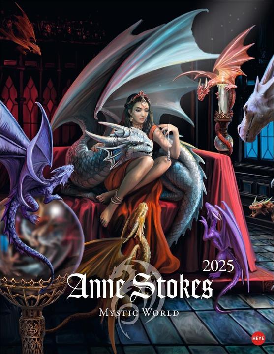 Image du produit Heye Anne Stokes : Calendrier poster Mystic World 2025 (34 x 44 cm, Allemand)