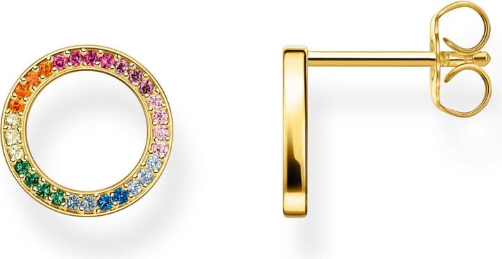 Immagine prodotto Thomas Sabo Orecchini a perno insieme tondi con pietre colorate placcati oro (Argento 925)