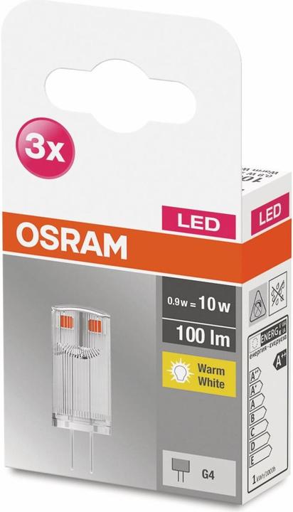 Actual product image Osram Base Pin (G4, 0.90 W, 100 lm, 3 x, F)