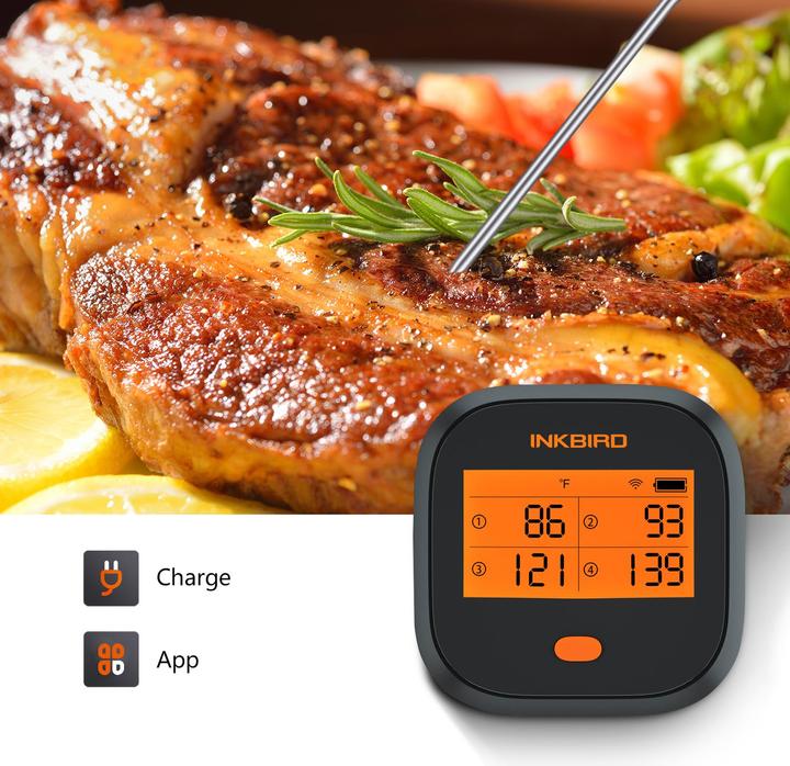 Produktbild Inkbird Grillthermometer IBBQ-4T (inkl. 4 Fühler)