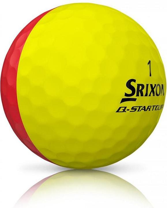 Actual product image Srixon Q-Star T3 Divide yellow/red