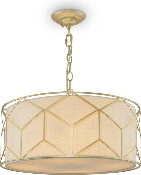 Immagine prodotto Maytoni Lampada a sospensione Messina, lampada a sospensione 4x E27 Oro Bianco Tessuto (E27)