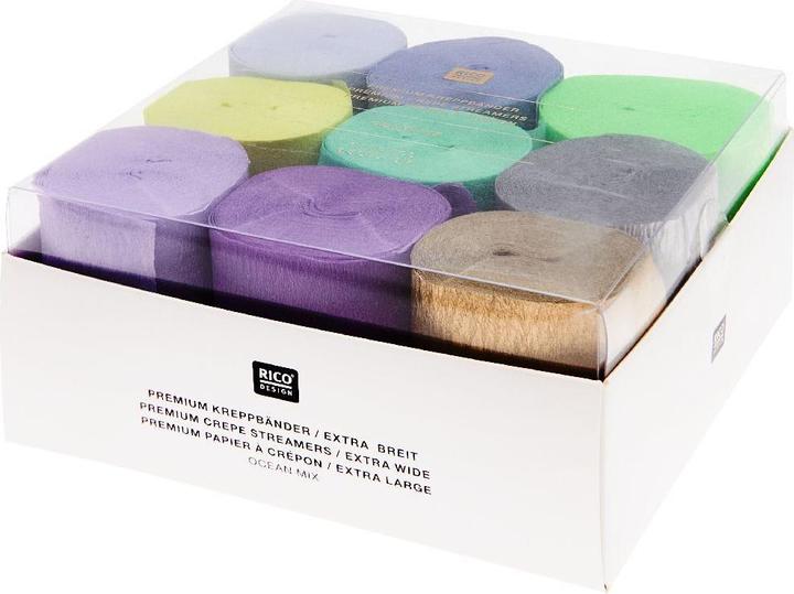 Image du produit Rico Design Bandes de crêpe, Océan Mix, FSC MIX,.400675 (9 x)