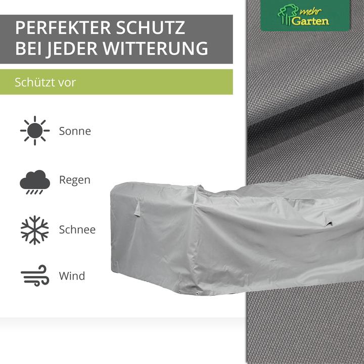 Actual product image Mehr Garten Protective cover for rectangular / square garden sofa set | 225 x 225 x 80 cm | poly