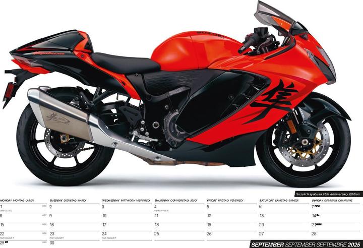 Image du produit Motos 2025 - Le calendrier moto (42 x 30 cm, Couverture rigide, Allemand)
