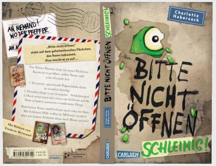Actual product image Bitte nicht öffnen 2: Schleimig! (German, Fréderic Bertrand, Charlotte Habersack, 2024)