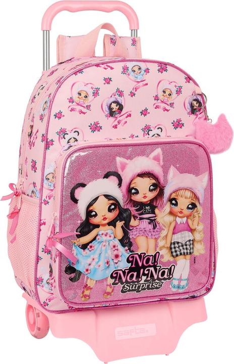 Surprise! Schulrucksack mit Rädern Na!Na!Na! Surprise Fabulous Rosa 33 x 42 x 14 cm