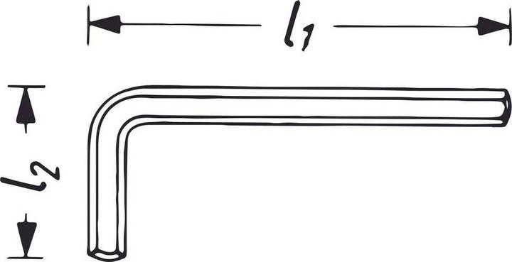 Image du produit HAZET Clé mâle coudée 2100-22 ∙ Profil à 6 pans intérieurs ∙ 22 mm