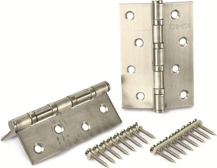 Produktbild Masterproof Edelstahl-Scharniere, rostfrei, 100x75 mm, 2 Stück (T-Scharniere, 2 Stk.)